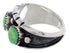 Southwestern Silver Jewelry Turquoise Ring Size 6-1/2 WX37106